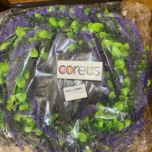 Purple and Green Artificial wreath
